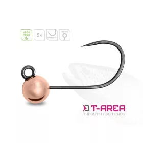   Delphin T-Area BL Tungsten Jig 4mm 0,6gr 6 Réz Micro Jig Fej 5db