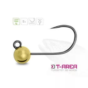   Delphin T-Area BL Tungsten Jig 4mm 0,6gr 6 Arany Micro Jig Fej 5db