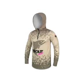 Delphin UV Armor 50+ Trout Kapucnis Hosszúujjú Póló 3XL