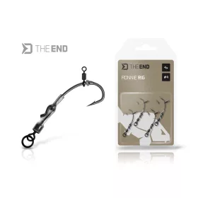   Delphin TheEnd Ronnie Rig 8 Pontyozó Horog Gyorskapcsos Forgóval 4db