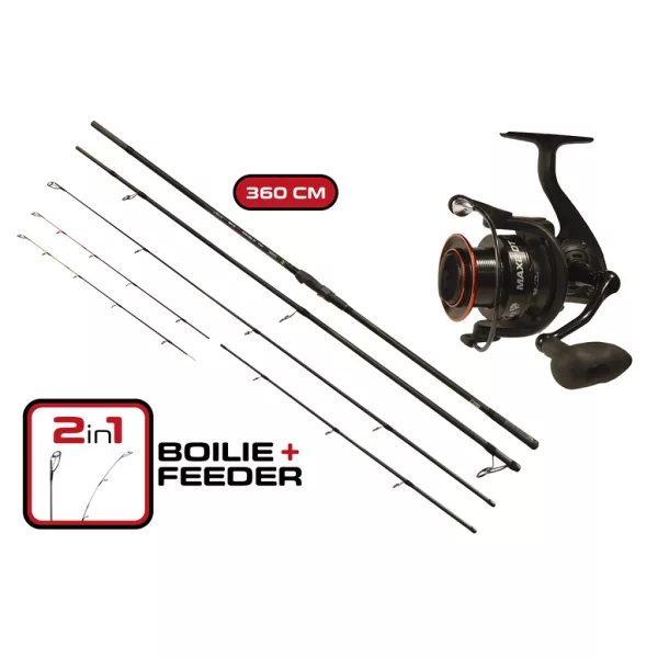 Carp Expert Max2 Double Tip 360cm Horgászszett 6000-as Orsóval