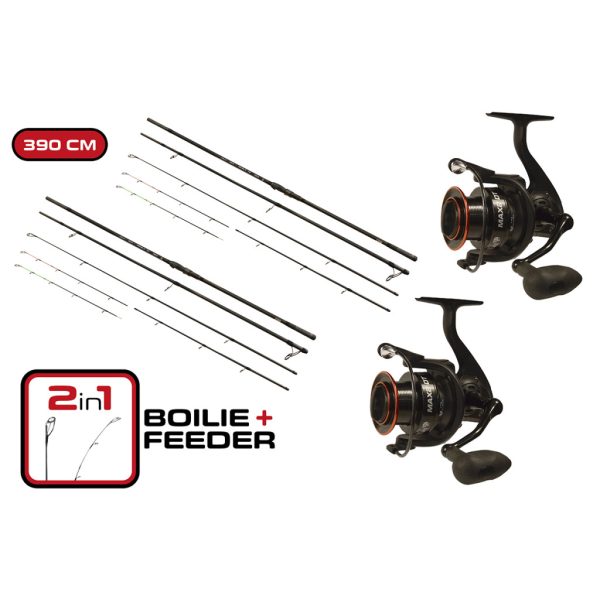 Carp Expert Max2 Double Tip 3,90m-es Bot Max2 DT 6000 Orsóval Duopack