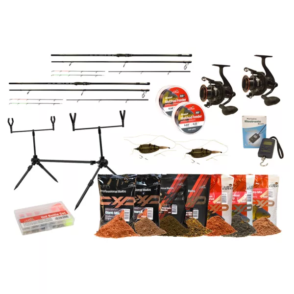 Carp Expert MAX2 360 Dupla Feeder Szett Rodpoddal És Csalikkal