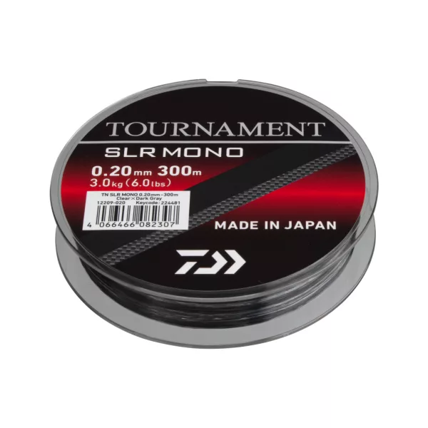 Daiwa Tournament SLR Szürke Áttetsző 0,20mm 300m Monofil Főzsinór