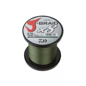 Daiwa J-Braid X8 Sötétzöld 0,24mm 3000m Fonott Főzsinór