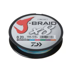 Daiwa J-Braid X8 Multi-Color 0,10mm 300m Fonott Főzsinór