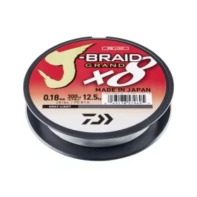   Daiwa J-Braid Grand X8 Világosszürke 0,06mm 135m Fonott Főzsinór