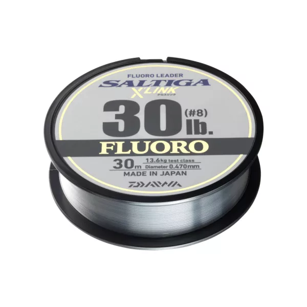 Daiwa Saltiga XLink Fluorocarbon Átlátszó 0,57mm 30m Előkezsinór