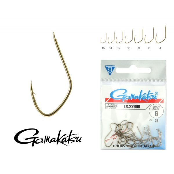 Gamakatsu LS-2260B/010 25/cs lapkás horog