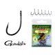 Gamakatsu G-Carp specialist Fekete 8 10db/csomag Füles Szakállas Feeder horog