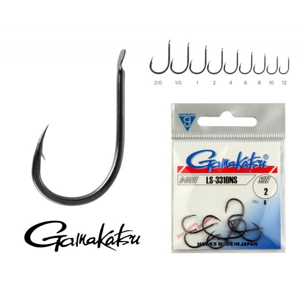 Gamakatsu G-Carp A1 Specialist Fekete 12 10db/csomag Füles Szakállas Feeder horog