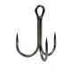 Gamakatsu Preda 18 Treble Hooks Black Háromágú Füles, Szakállas Horog #1/0