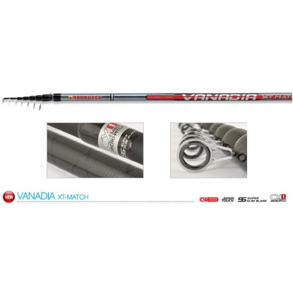 Trabucco Vanadia XS 4,5m 10-60gr 7 részes Telematch Bot