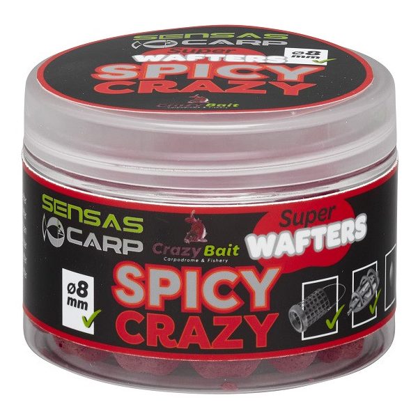 Sensas Wafters Super Spicy Crazy 8mm Wafters 80gr