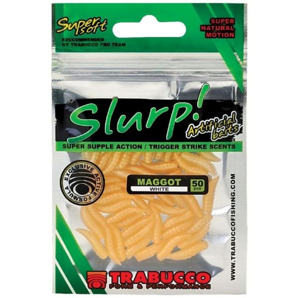 Trabucco Slurp Bait Maggot Natural White Fehér Műcsonti 50db