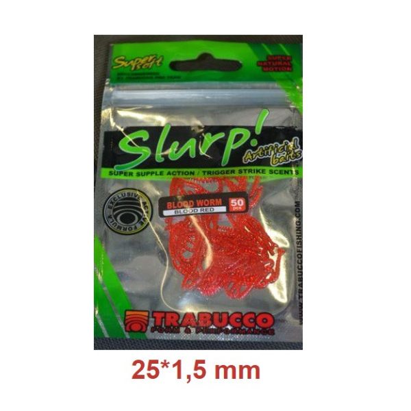 Trabucco Slurp Bait Bloodworm Blood Red Műszunyoglárva 50db