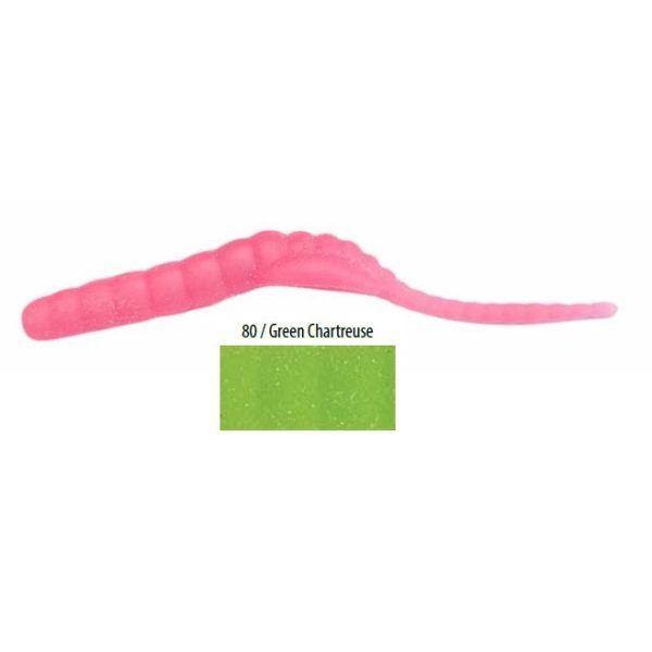 Trabucco Yummy Bait Tail Dancer Chartreuse 5cm Plasztik Csali 8db