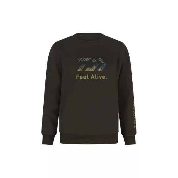 Daiwa D-Vec Crew Neck Zander Dark Olive Pulóver M