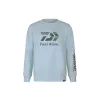 Daiwa D-VEC Crew Neck Trout Light Blue Pulóver 2XL