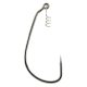 Gamakatsu Worm EWG Hooks Spring Lock Black #4/0 horog