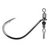 Gamakatsu Preda Swivel Shot Black Hooks #1 Horog Forgóval