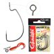 Gamakatsu Worm-330 Bottom Jigging Fekete 2 6db/csomag Füles Szakállas Ragadozó halas horog