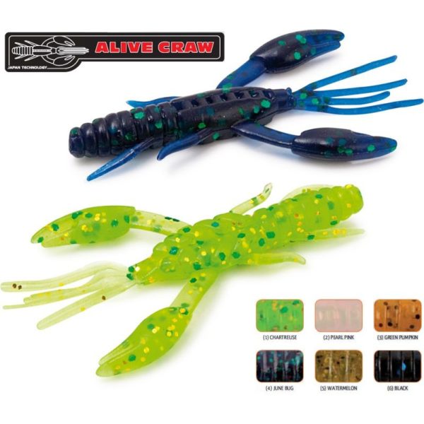 Rapture ULC Alive Craw 5cm 1,8gr Watermelon Lágygumi Csali 12db