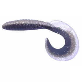 Rapture Fun Tail Grub 6,5cm Black Silver Plasztik Csali 10db