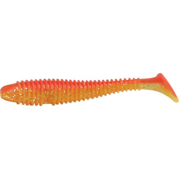 Rapture Ribbed Swing Shad 7cm Red-Yellow Plasztik Csali 12db