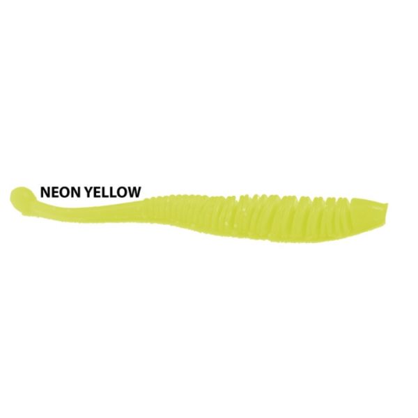 Rapture Evoke Worm 6cm Neon Yellow Plasztik Csali 12db