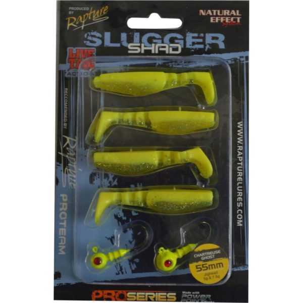 Rapture Slugger Shad Set 5,5cm Glowing 4+2db Műcsali Szett