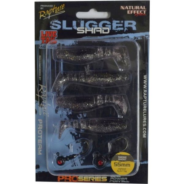 Rapture Slugger Shad Set 5,5cm Smoke Ghost 4+2db Műcsali Szett