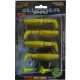 Rapture Slugger Shad Set 7,5cm Chartreuse Ghost 4+2db Műcsali Szett