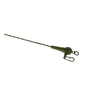   K-Karp DT Sleeve Rig 90cm Barna Ólombetétes Előke Biztonsági Kapoccsal 2db