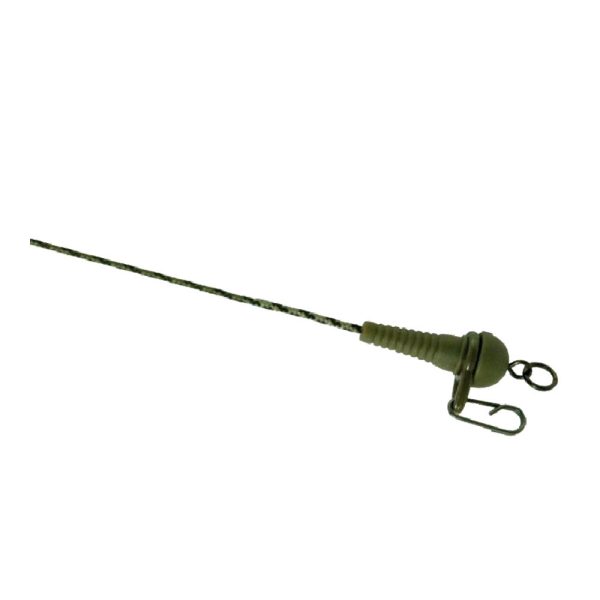 K-Karp DT Sleeve Rig 90cm Barna Ólombetétes Előke Biztonsági Kapoccsal 2db
