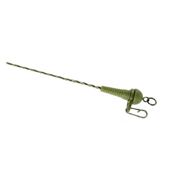 K-Karp DT Sleeve Rig 90cm Zöld Ólombetétes Előke Biztonsági Kapoccsal 2db