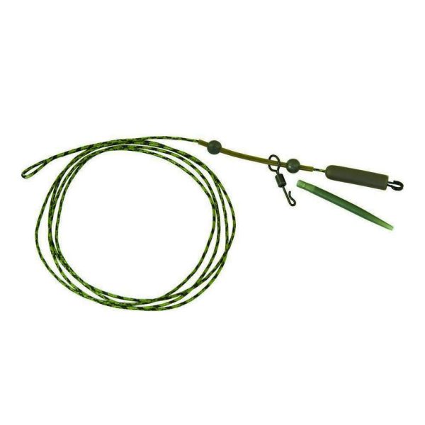 K-Karp DT Heli Rig 90cm Barna Ólombetétes Előke Biztonsági Kapoccsal 2db