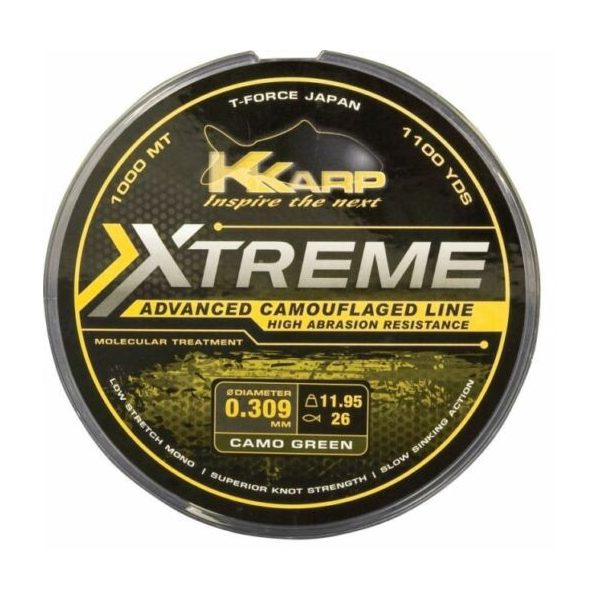 K-Karp Extreme Camo Weed 1000m 0,30mm Monofil Főzsinór