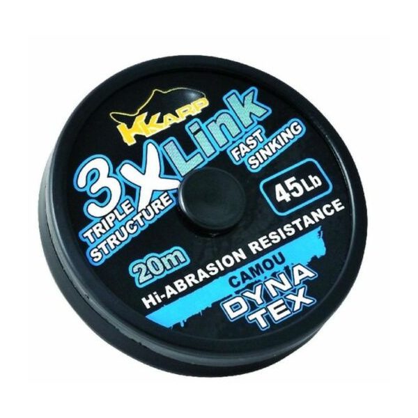 K-Karp Dyna Tex 3X-Link 20m 35lb Camou Előkezsinór