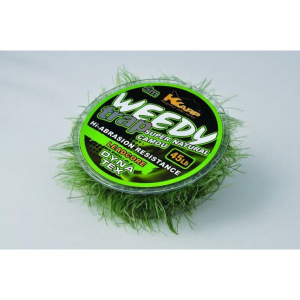 K-Karp Dyna Tex Weedy-Trap Leadcore 5m 45lb Natural Előkezsinór