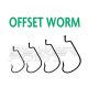 Rapture Offset Worm 1/0 Offset Horog 10db