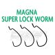 Rapture Magna Super Lock Worm 1/0 Offset Horog 10db