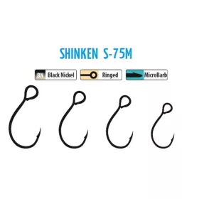 Trabucco Shinken Hooks S-75M BN #4 Horog Wobblerekhez 10db