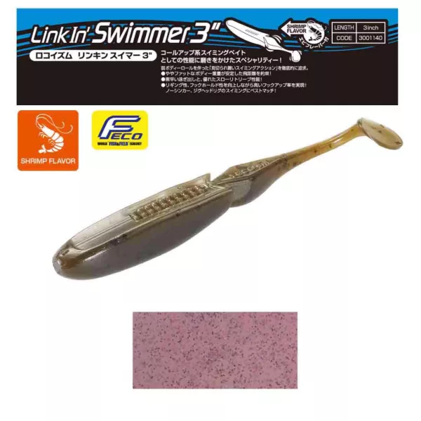 Tiemco Linkin Swimmer 7,6cm 169 Plasztik Csali 9db