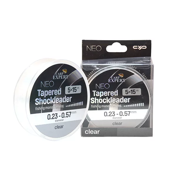 Carp Expert Neo Tapered Shock Leader Átlátszó 0,26-0,57mm Előtétzsinór 5x15m