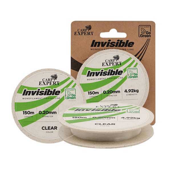 Carp Expert Invisible 150m 0,180mm Go Green Monofil főzsinór