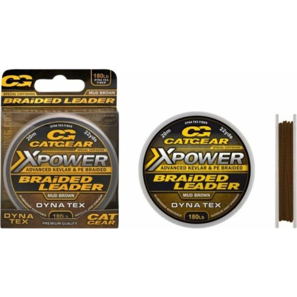 Catgear Xpower Braided Leader 20m 180lb Előkezsinór