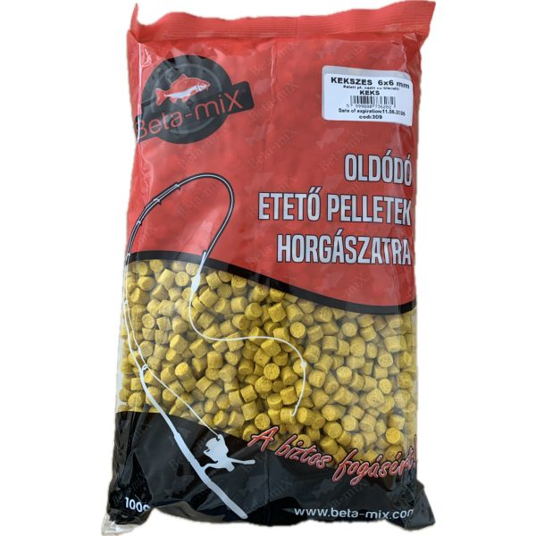 Betamix Oldódó Etetőpellet Kekszes 6x6mm 1000gr