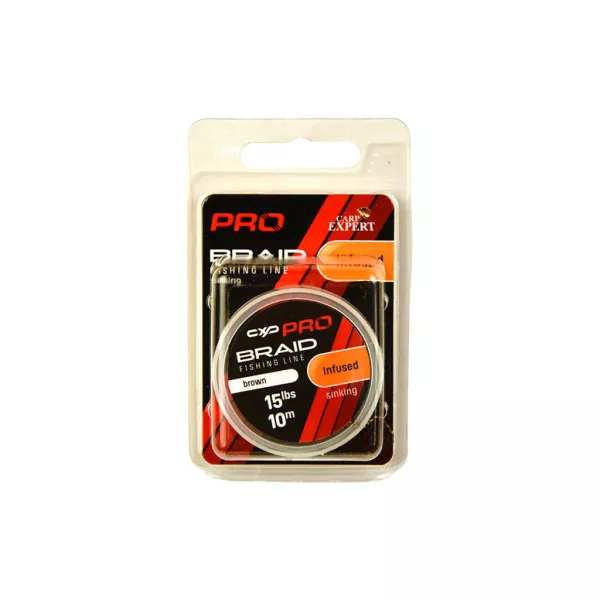 Carp Expert Pro Infused Brown 25lbs Fonott Süllyedő Előkezsinór 10m
