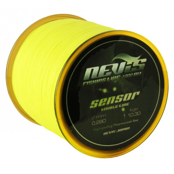 Nevis Sensor Fluo 1300m 0.28mm Monofil főzsinór -Fluo sárga